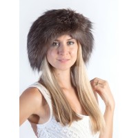 Silver Fox Fur Headband